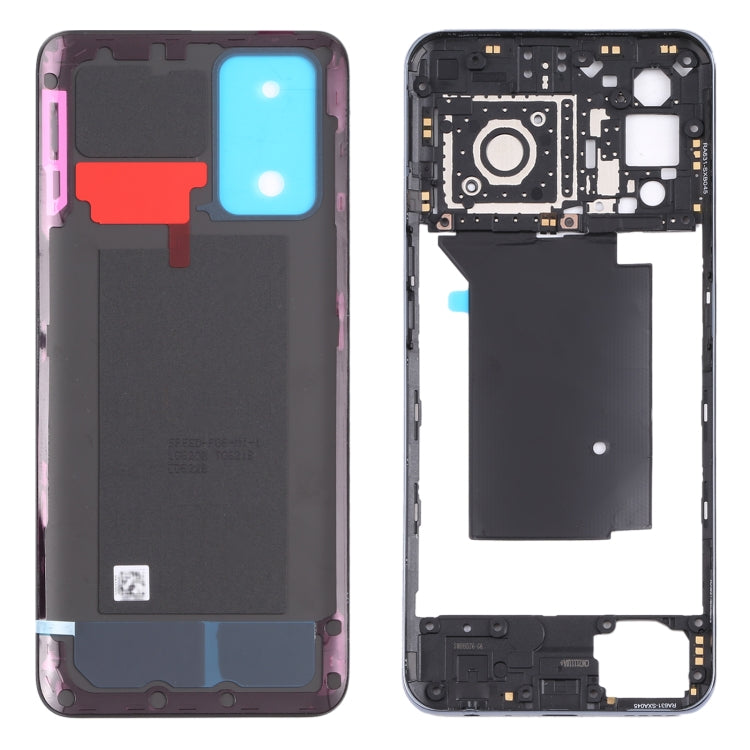 OPPO Realme GT Neo RMX3031 Middle Frame Bezel Plate + Battery Back Cover (Black)