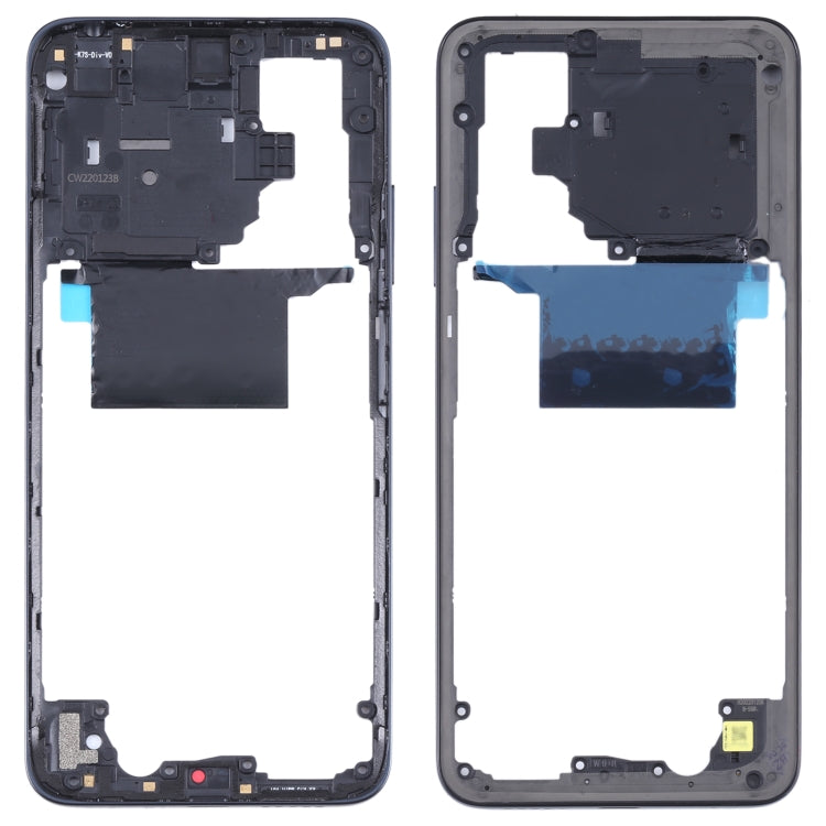 Middle Frame Bezel Plate Replacement for Xiaomi Poco M4 Pro 4G MZB0B5VIN (Black)