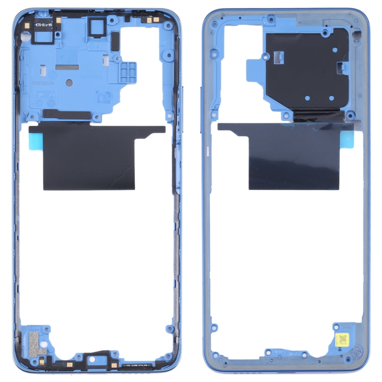 Upgrade Your Xiaomi Poco M4 Pro 4G MZB0B5VIN with Genuine Middle Frame Bezel Plate (Blue)