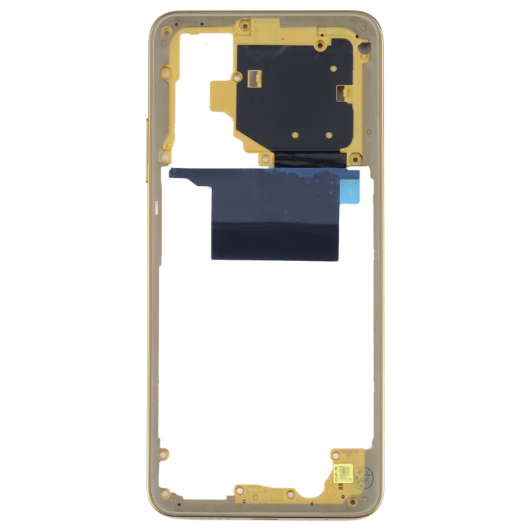 Middle Frame Bezel Plate for Xiaomi Poco M4 Pro 4G - Genuine Replacement (Yellow)