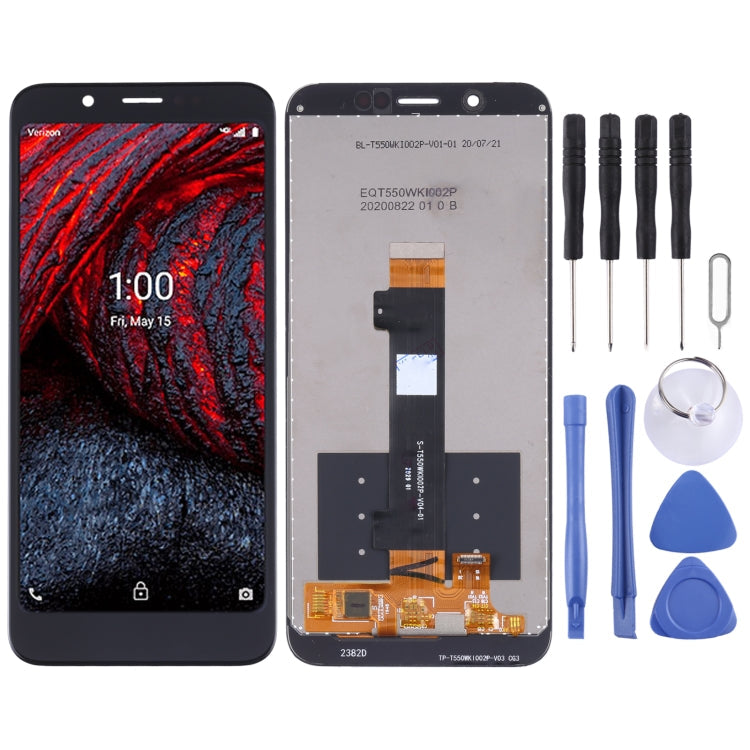 Black LCD Screen and Digitizer Full Assembly for Nokia 2 V Tella/C2 Tava/C2 Tennen