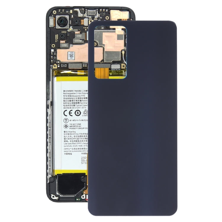 Black Glass Battery Back Cover for OPPO Reno7 Pro 5G with Professional Installation Recommended