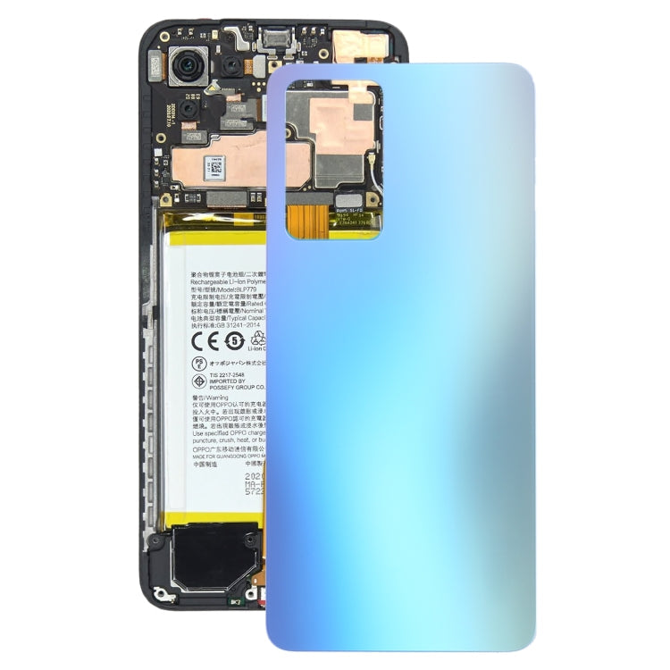 OPPO Reno7 Pro 5G Glass Back Cover - Blue