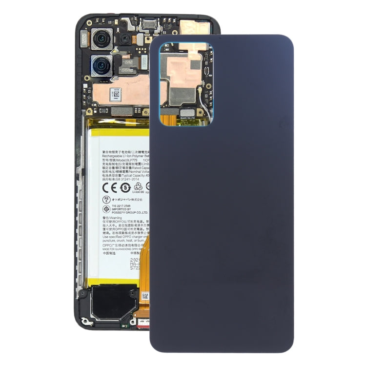 Black Glass Back Cover Replacement for OPPO Reno7 5G China