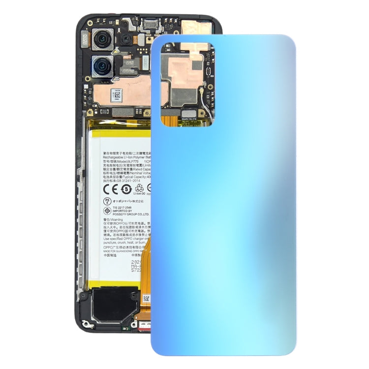 Blue Glass Battery Back Cover for OPPO Reno7 5G China
