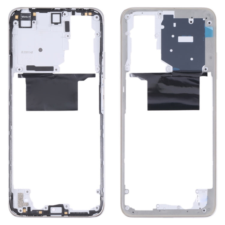 Middle Frame Bezel Plate Replacement for Xiaomi Redmi Note 11/Redmi Note 11S (White)