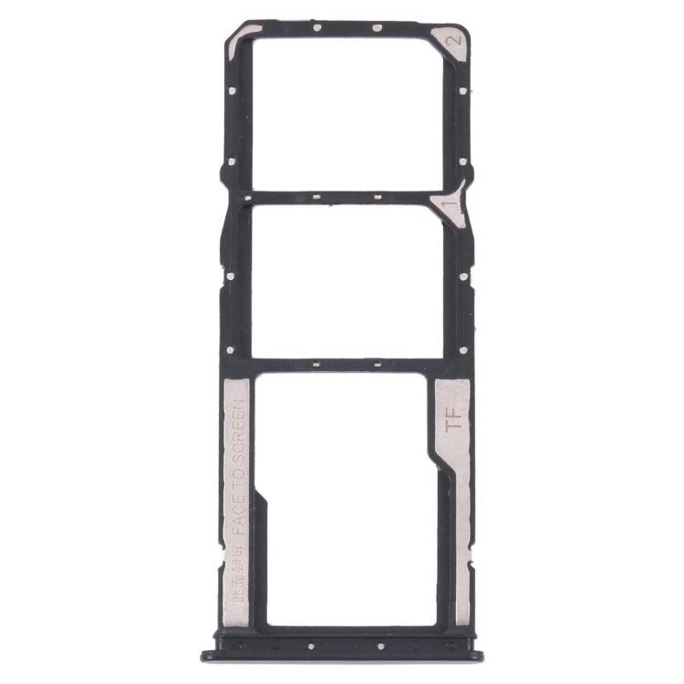 SIM Card Tray + Micro SD Card Tray Set for Xiaomi Redmi Note 11 / Redmi Note 11S (Black)