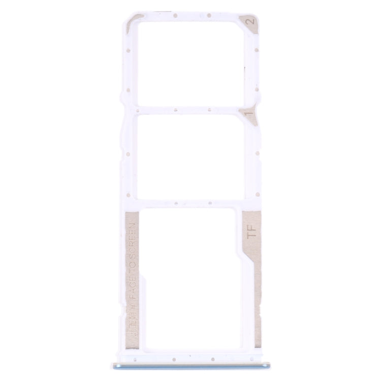 SIM Card Tray and Micro SD Card Tray Replacement Set for Xiaomi Redmi Note 11/Redmi Note 11S (Baby Blue)
