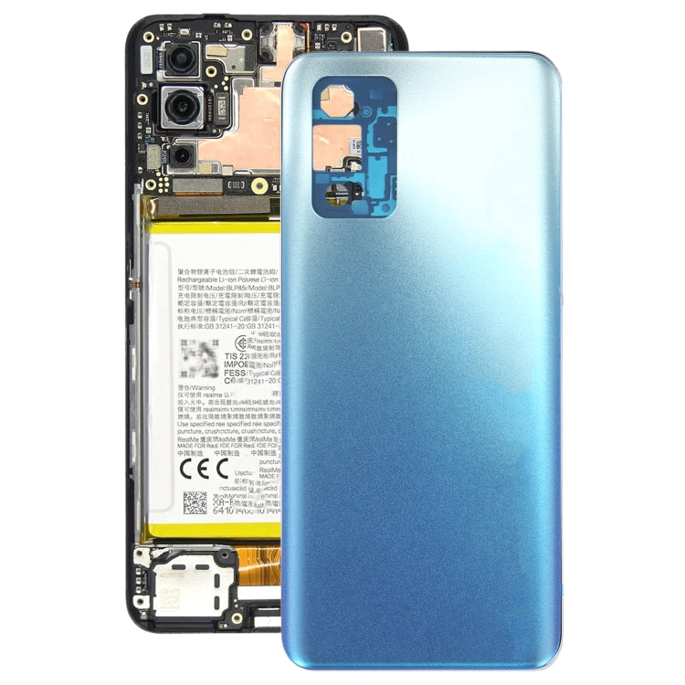 Blue Battery Back Cover and Middle Frame Replacement for OPPO Realme Q3 Pro