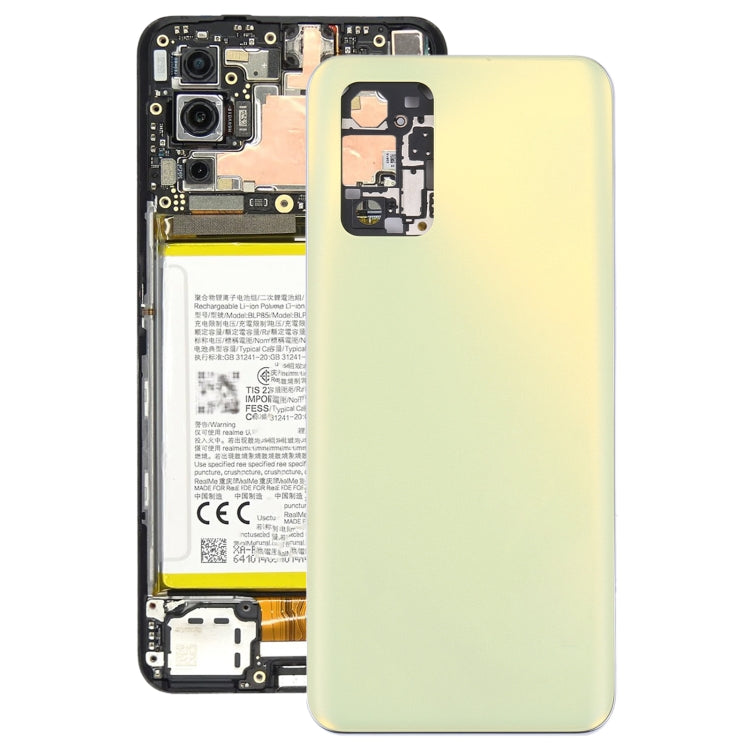 Yellow Original Battery Back Cover + Middle Frame for OPPO Realme Q3 Pro 5G / Realme Q3 Pro Carnival