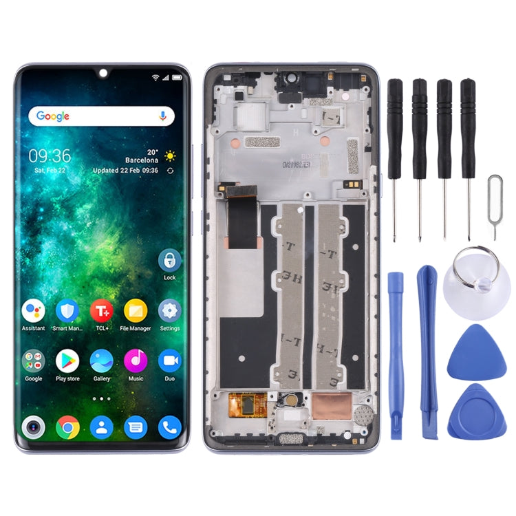 TCL 10 Plus Purple LCD Screen and Digitizer Assembly with Frame