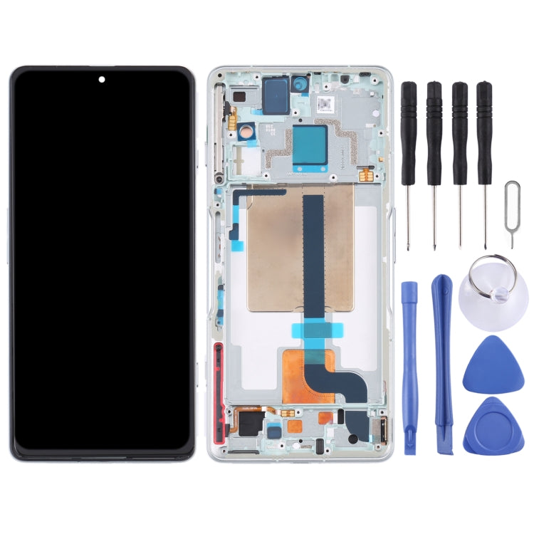 LCD Screen and Digitizer Full Assembly with Frame for Xiaomi Redmi K50 Gaming (Green)