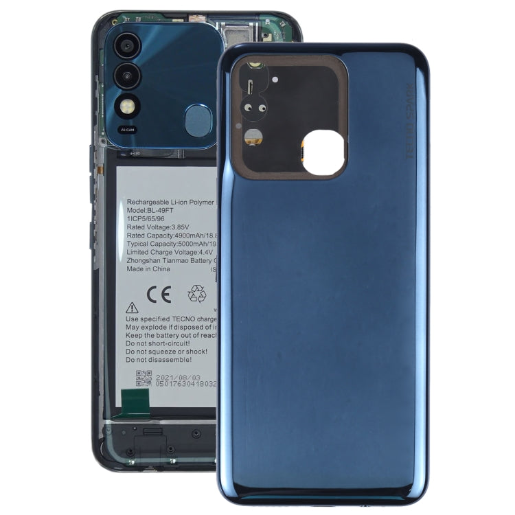 Dark Blue Original Battery Back Cover for Tenco Spark 8T KG6p