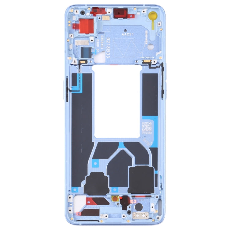 Upgrade your OPPO Reno7 5G China PFJM10 with Original Blue Front Housing LCD Frame Bezel Plate