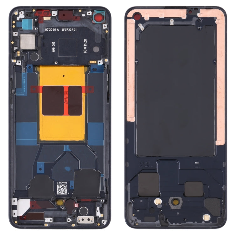 Original Black Front Housing LCD Frame Bezel Plate for OPPO Reno6 5G PEQM00 CPH2251