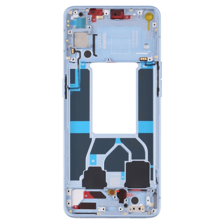 Original Blue Front Housing LCD Frame Bezel Plate for OPPO Reno6 5G PEQM00 CPH2251