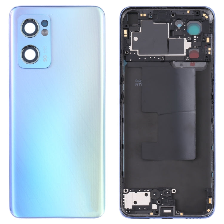 OPPO Reno7 5G CPH2371 Battery Back Cover with Middle Frame (Blue)