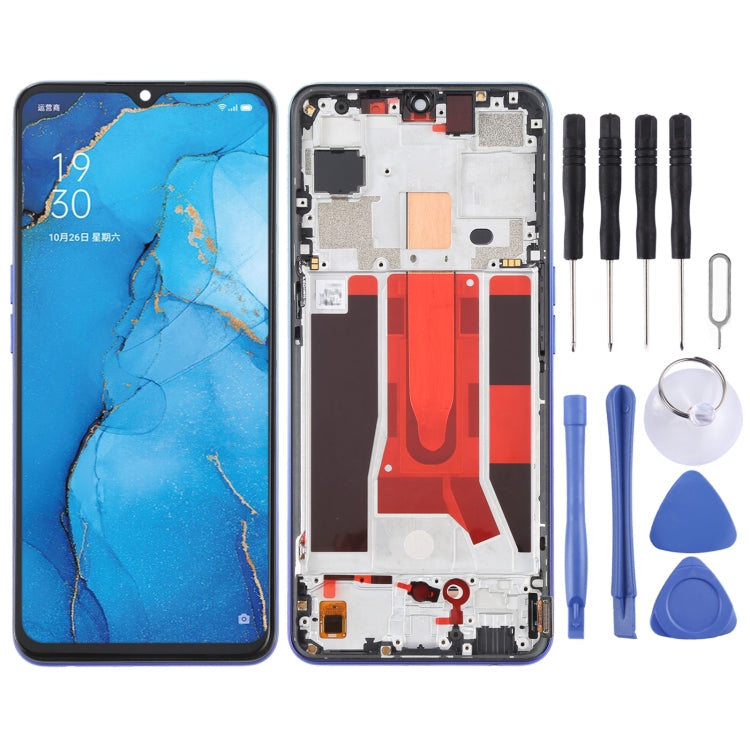 LCD Screen and Full Assembly with Frame for OPPO Find X2 Lite, Reno3 5G, Reno3 Youth, F15, and K7 5G.