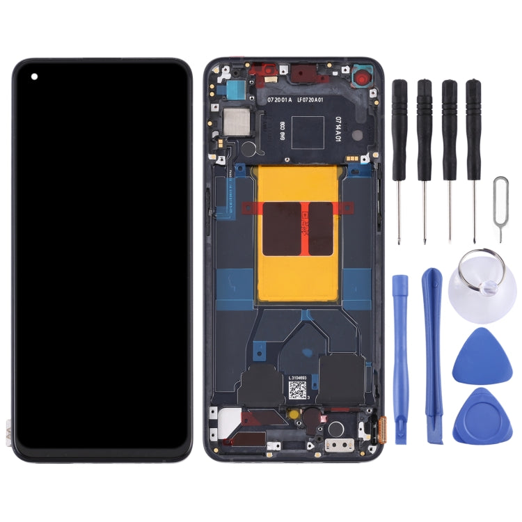 OPPO Reno6 5G PEQM00 CPH2251 LCD Screen and Digitizer Assembly with Frame (Black)