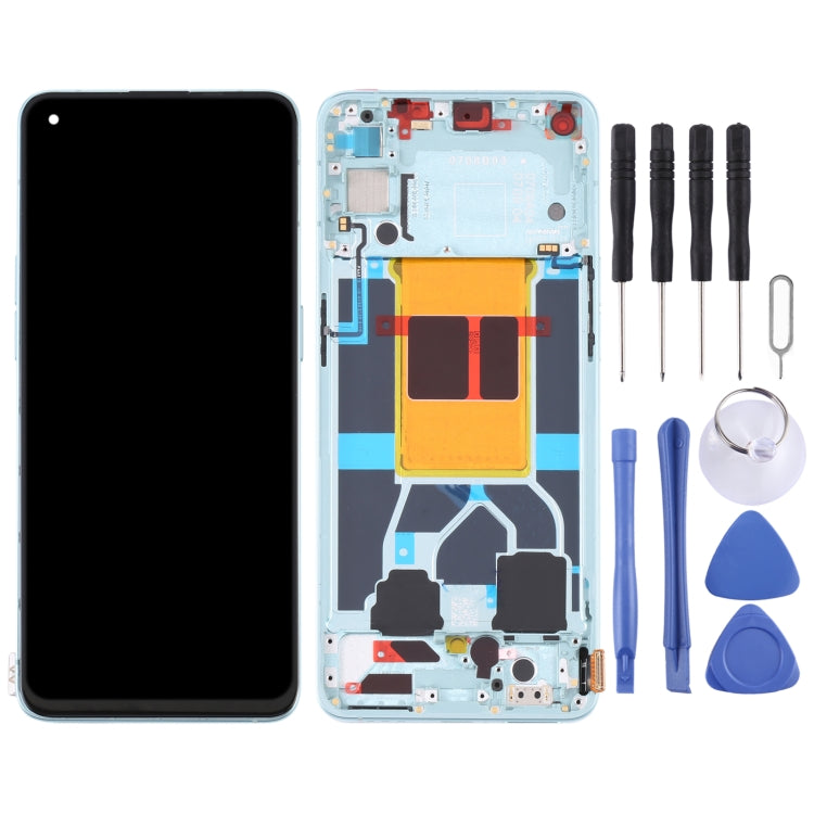 Green Original LCD Screen and Digitizer Full Assembly with Frame for OPPO Reno6 5G PEQM00 CPH2251