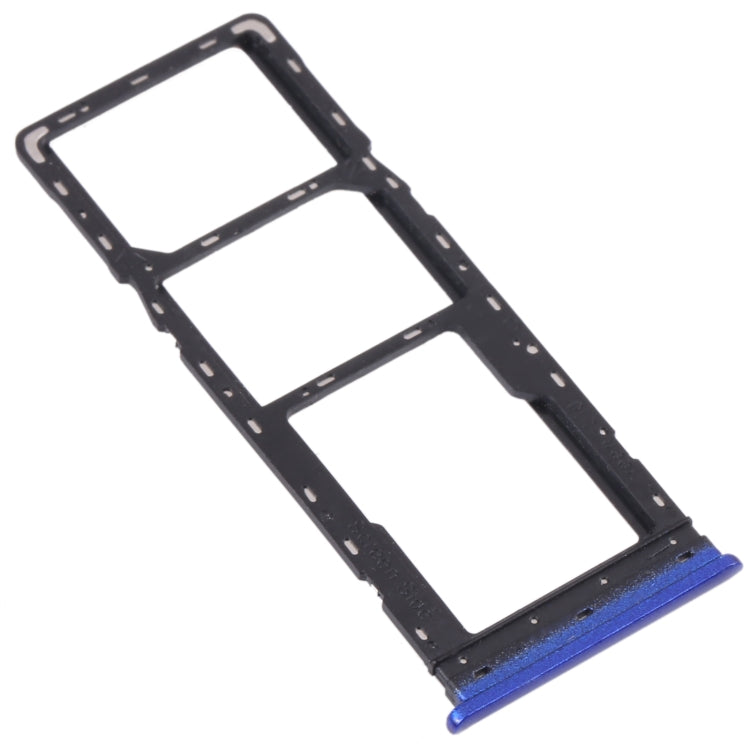 SIM Card Tray, SIM Card Tray, and Micro SD Card Tray Set for Tecno Pouvoir 3 Plus LB8 LB8a (Blue)