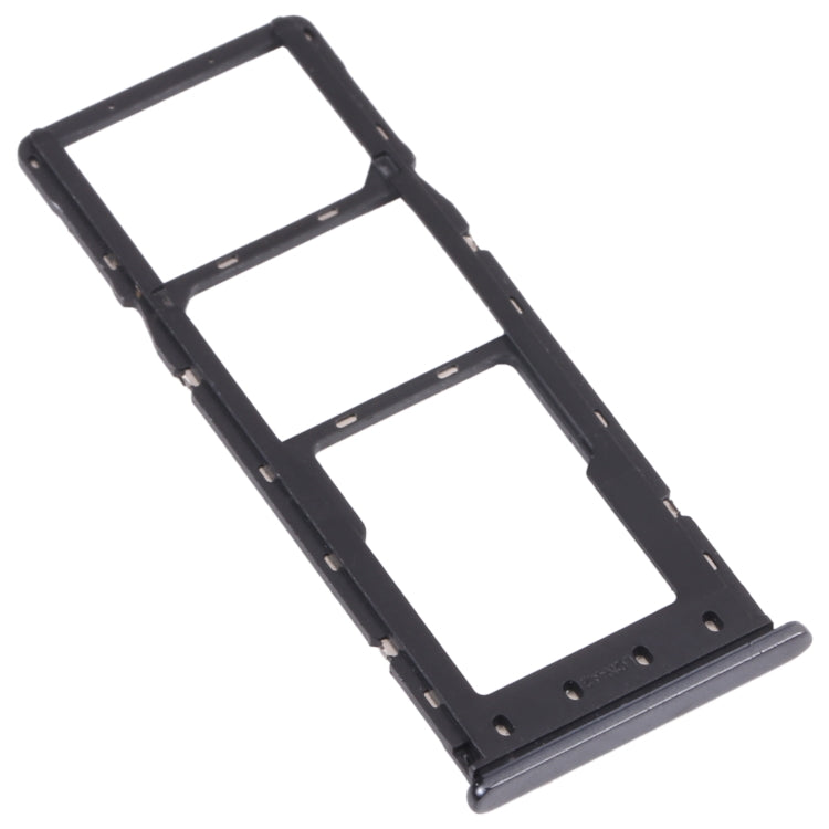 SIM Card Tray and Micro SD Card Tray Replacement Set for Tecno Spark 6 KE7 Black
