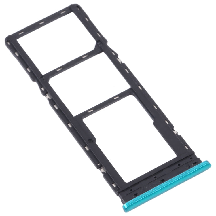 SIM Card Tray Set for Tecno Spark Go 2022/Spark 6 Go (Green) with SIM Card Tray, SIM Card Tray, and Micro SD Card Tray