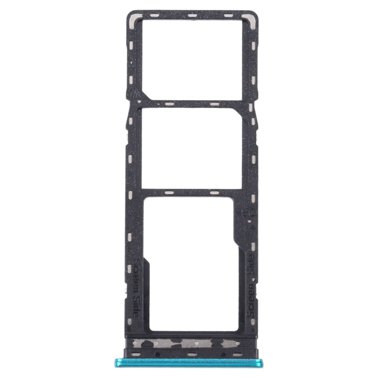 SIM Card Tray Set for Tecno Spark Go 2022/Spark 6 Go (Green) with SIM Card Tray, SIM Card Tray, and Micro SD Card Tray