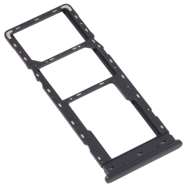 SIM Card Tray, Micro SD Card Tray Replacement Set for Tecno Camon 17 CG6 CG6J (Black)