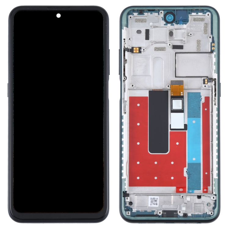 Green LCD Screen and Digitizer Full Assembly with Frame for Nokia X10 - TA-1350 TA-1332