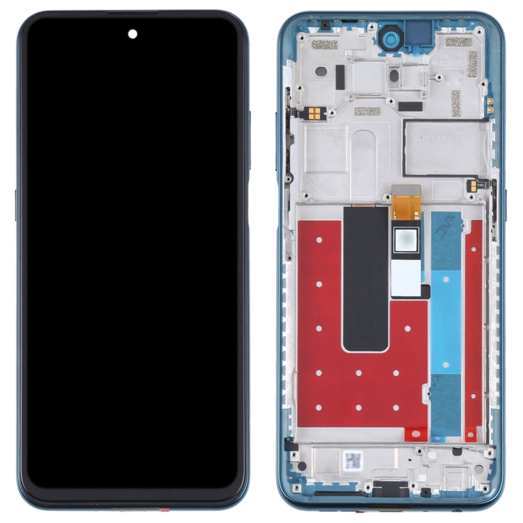 Blue Full Assembly LCD Screen and Digitizer with Frame for Nokia X20 TA-1341 TA-1344