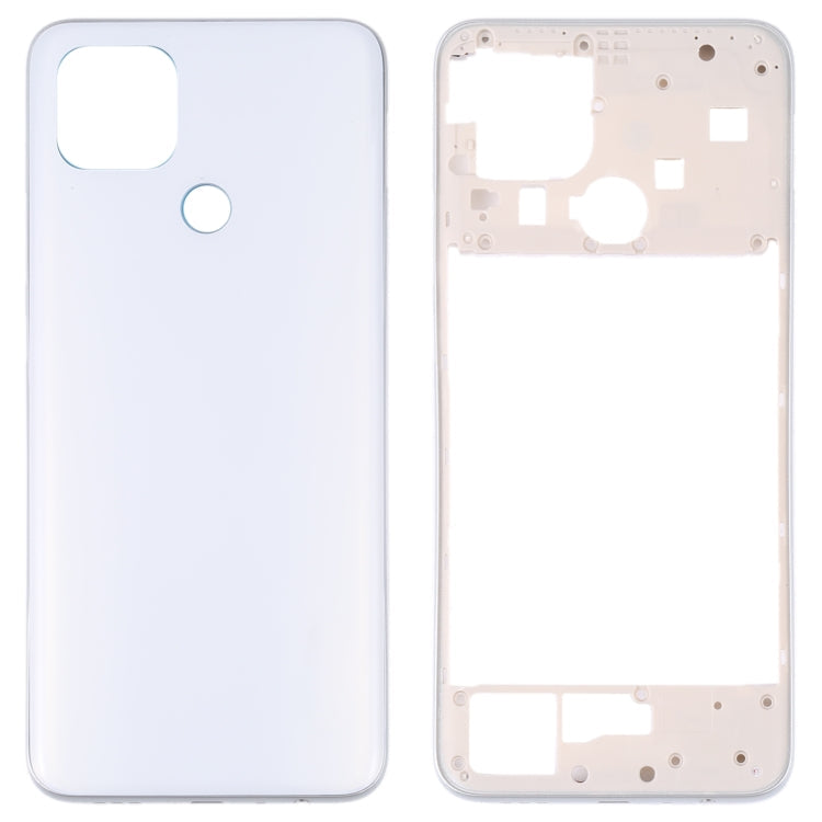 Battery Back Cover with Middle Frame for OPPO A15/A15S/A35 (White)