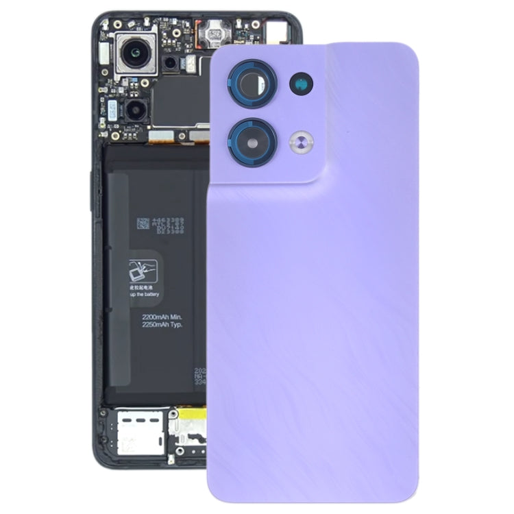 Original Purple Battery Back Cover for OPPO Reno8 - Perfect Replacement for Your Phone