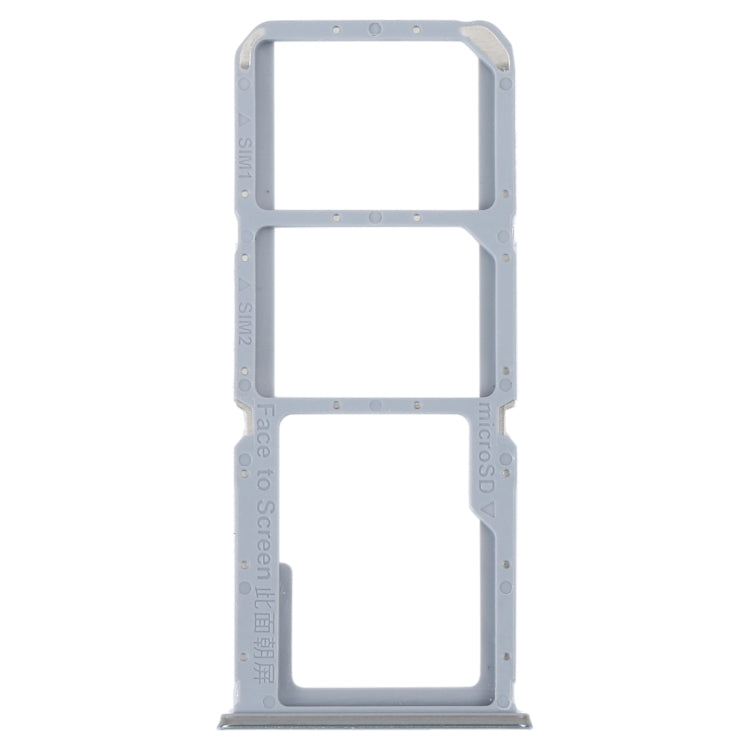 SIM Card Tray + Micro SD Card Tray Set for OPPO A95 4G/Reno6 Lite (Silver)