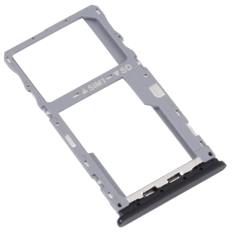SIM Card Tray + Micro SD Card Tray for T-Mobile Revvl 4+ 5062 506W 5062Z(Black)