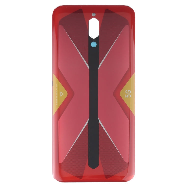 Battery Glass Back Cover for ZTE Nubia Red Magic 5G NX659J (Red) with Professional Installation Recommended