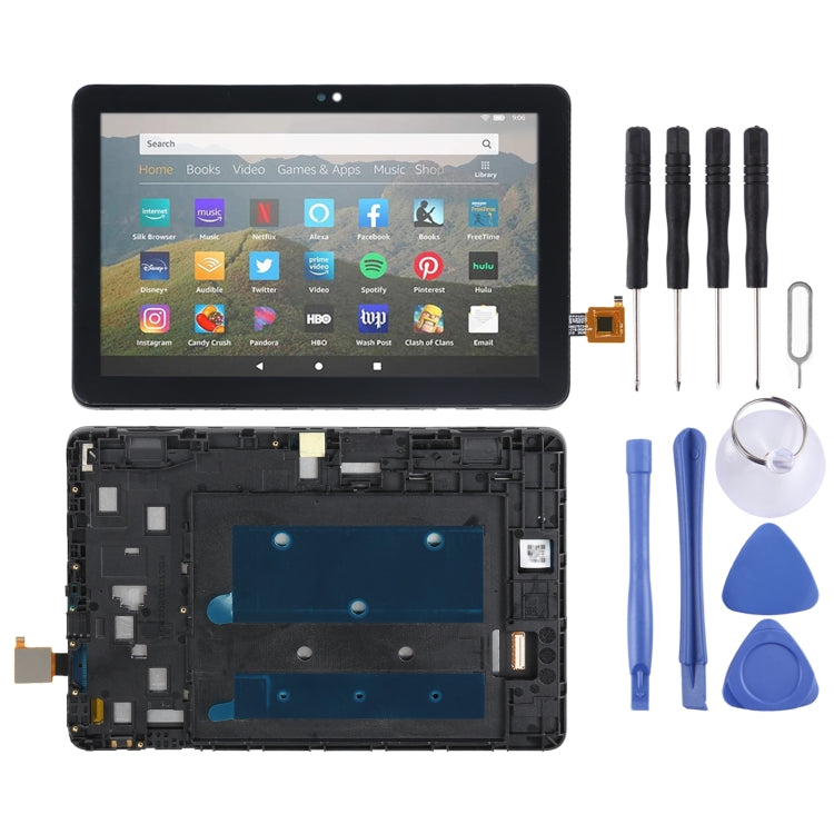 OEM LCD Screen Assembly for Amazon Kindle Fire HD 8 Plus/HD 8 2020/Kids 10th gen - Black