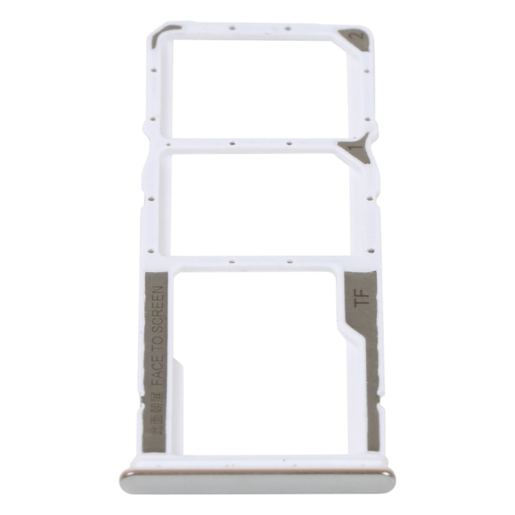 SIM Card Tray and Micro SD Card Tray Set for Xiaomi Redmi Note 11E (Silver)