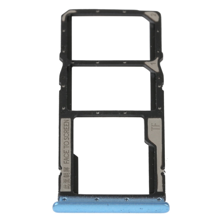 SIM Card Tray, SIM Card Tray, and Micro SD Card Tray Replacement Kit for Xiaomi Redmi 10 5G (Blue)