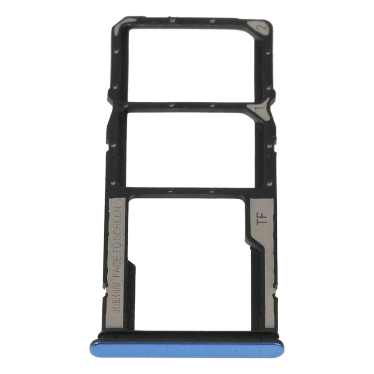 SIM Card Tray and Micro SD Card Tray Replacement for Xiaomi Redmi Note 11S 5G (Blue)