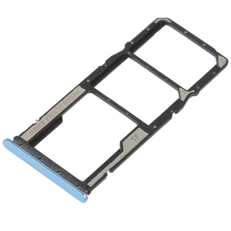 SIM Card Tray and Micro SD Card Tray Combo for Xiaomi Redmi 10A (Blue)