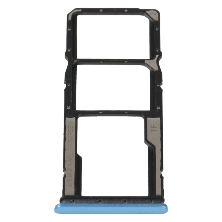 SIM Card Tray and Micro SD Card Tray Combo for Xiaomi Redmi 10A (Blue)