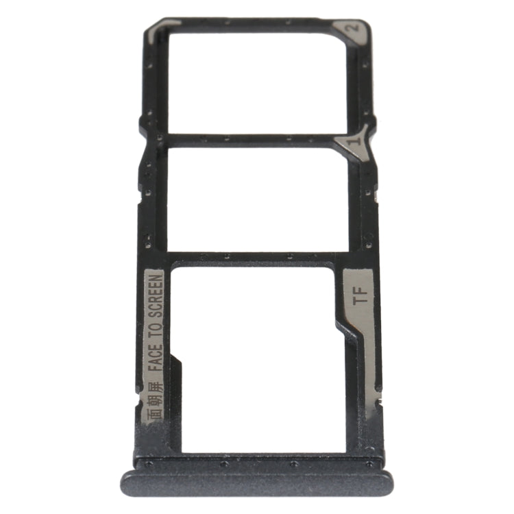 SIM Card Tray and Micro SD Card Tray Set for Xiaomi Redmi 10 Power - Black