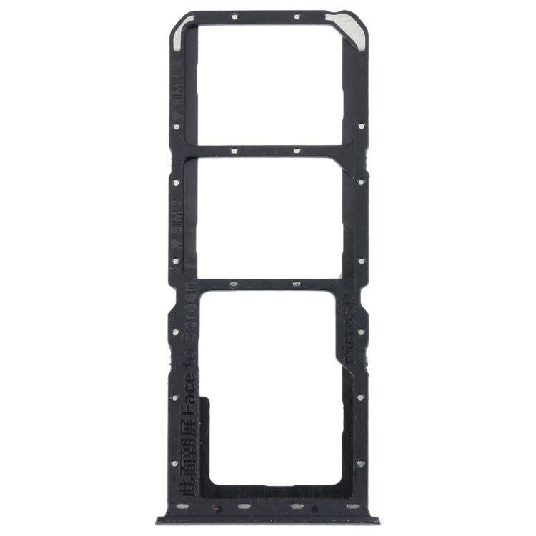 OPPO A52 4G Black SIM Card Tray Set with Micro SD Card Tray