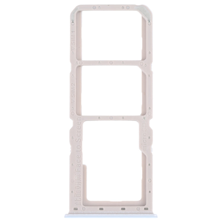 OPPO A52 White SIM Card and Micro SD Card Trays Set