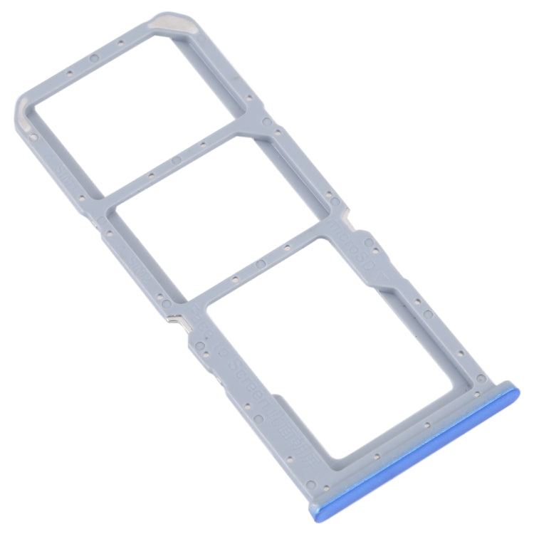 Blue SIM Card and Micro SD Card Tray Replacement Kit for OPPO A55 5G / A53S 5G