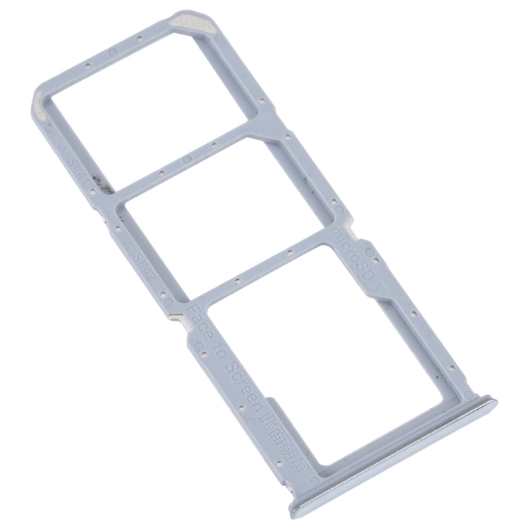 Replacement SIM and Micro SD Card Trays for OPPO K9S (Silver)