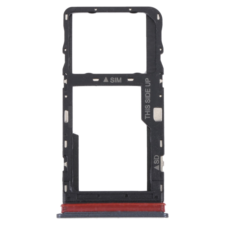 TCL 30 V 5G Original SIM Card Tray + Micro SD Card Tray - Black