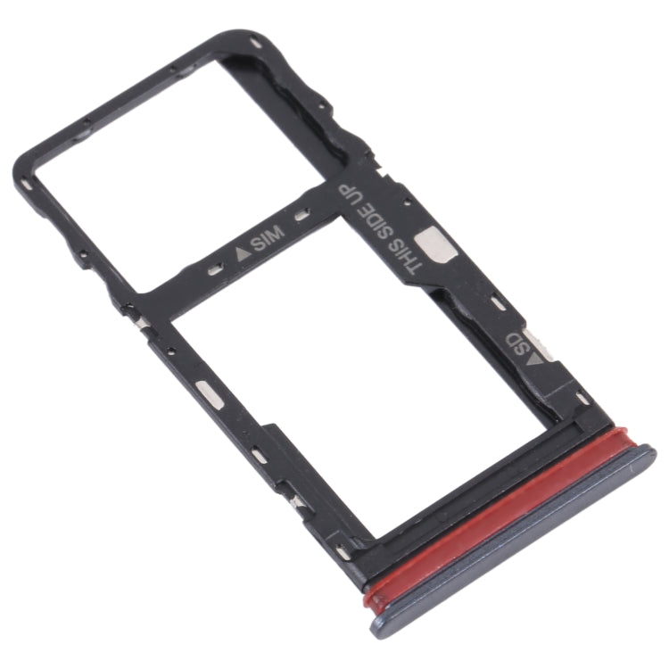 TCL 30 V 5G Original SIM Card Tray + Micro SD Card Tray - Black