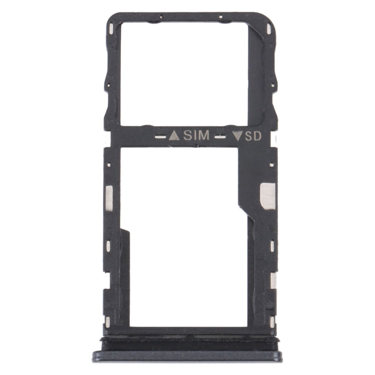 TCL 30 XE 5G T767W Original SIM Card Tray + Micro SD Card Tray (Black) - Replacement Set